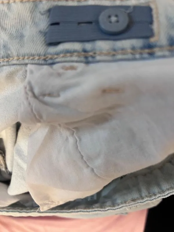 Blugi H&M XS | Bleu, Scurți, Cu decupaje, Denim - Image 10