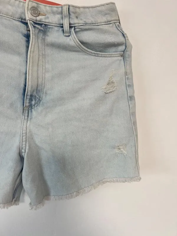 Blugi H&M XS | Bleu, Scurți, Cu decupaje, Denim - Image 5