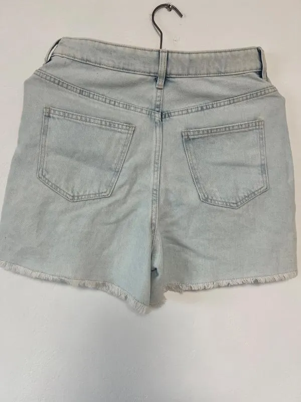 Blugi H&M XS | Bleu, Scurți, Cu decupaje, Denim - Image 6