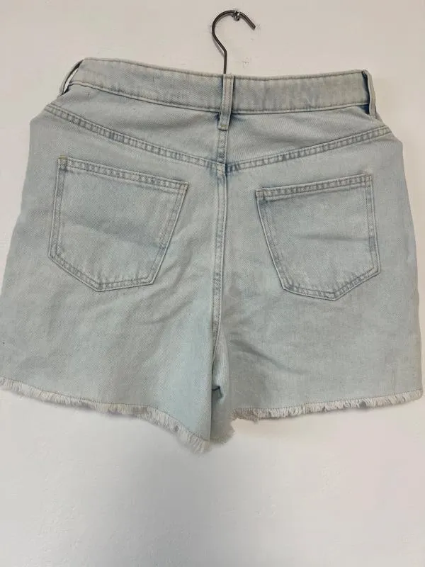 Blugi H&M XS | Bleu, Scurți, Cu decupaje, Denim - Image 7