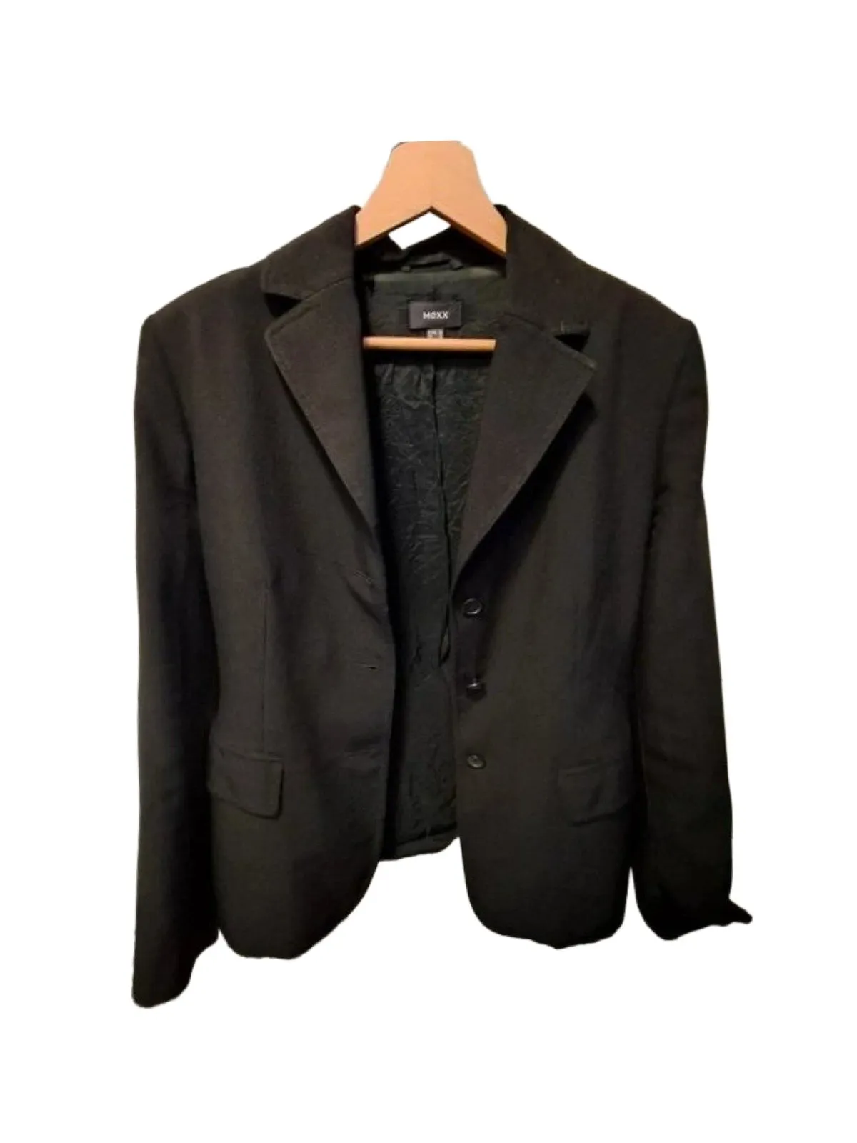Sacou MEXX EU 38 | Negru, Normal, Mânecă lungă