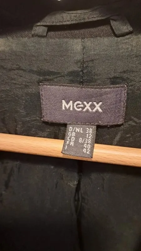 Sacou MEXX EU 38 | Negru, Normal, Mânecă lungă - Image 5
