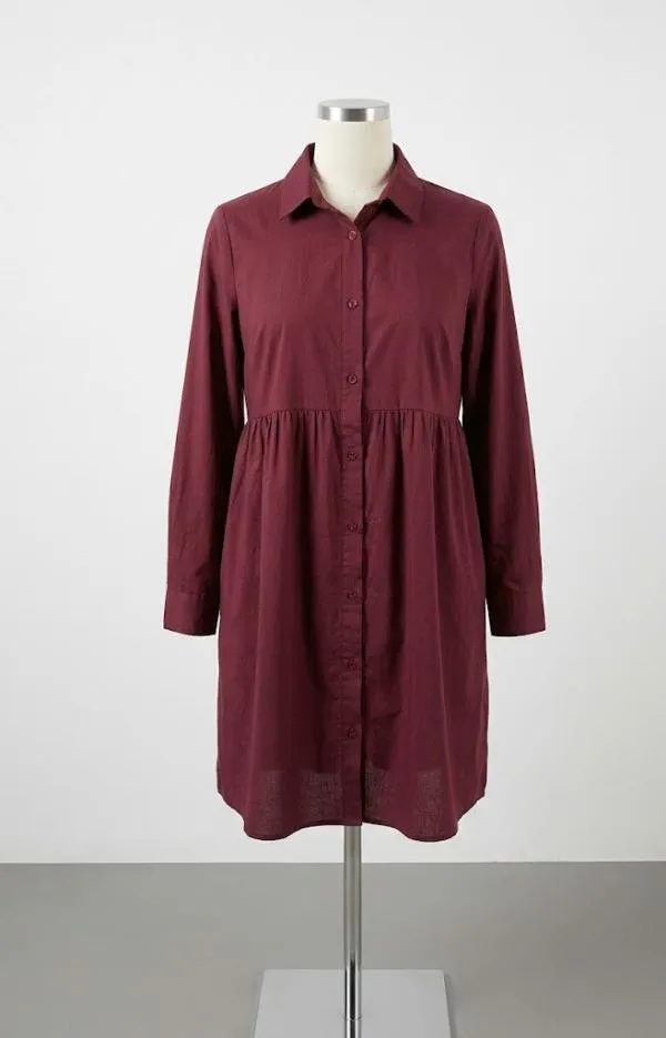 Rochie pentru gravide ASOS S | Burgundy, Maternity, Monocrom - Image 5