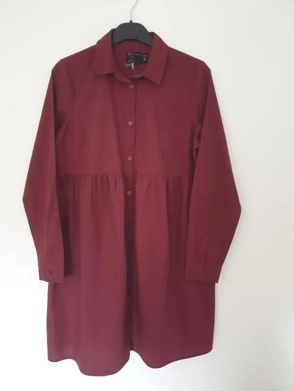 Rochie pentru gravide ASOS S | Burgundy, Maternity, Monocrom - Image 2