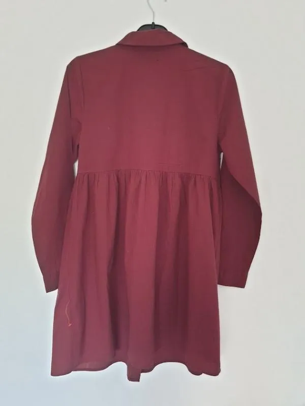 Rochie pentru gravide ASOS S | Burgundy, Maternity, Monocrom - Image 3