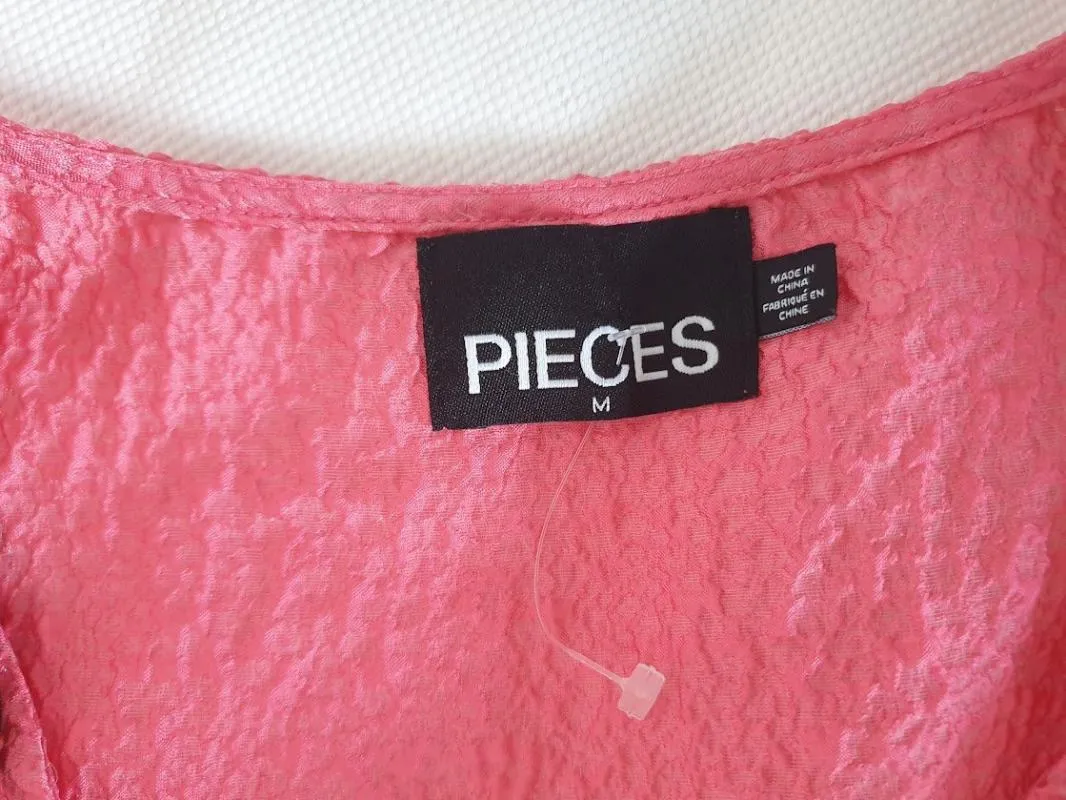 Rochie de seară Pieces M | Fuchsia, Mini, Mânecă lungă, Monocrom - Image 6