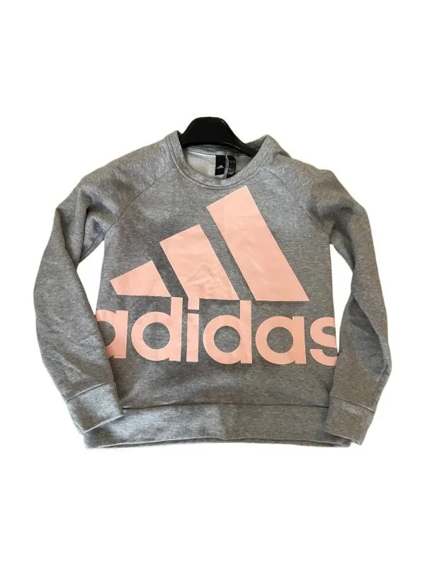 Bluză sport adidas M | Argintiu, Logo