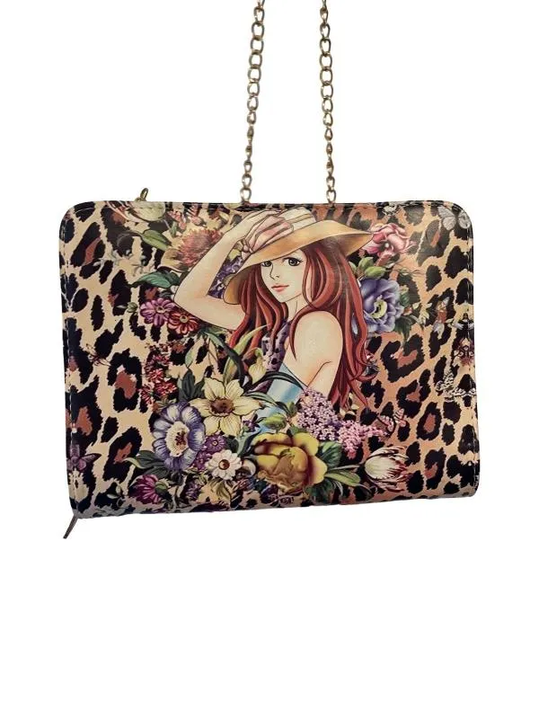 Geantă clutch | Multicolor, Animal print