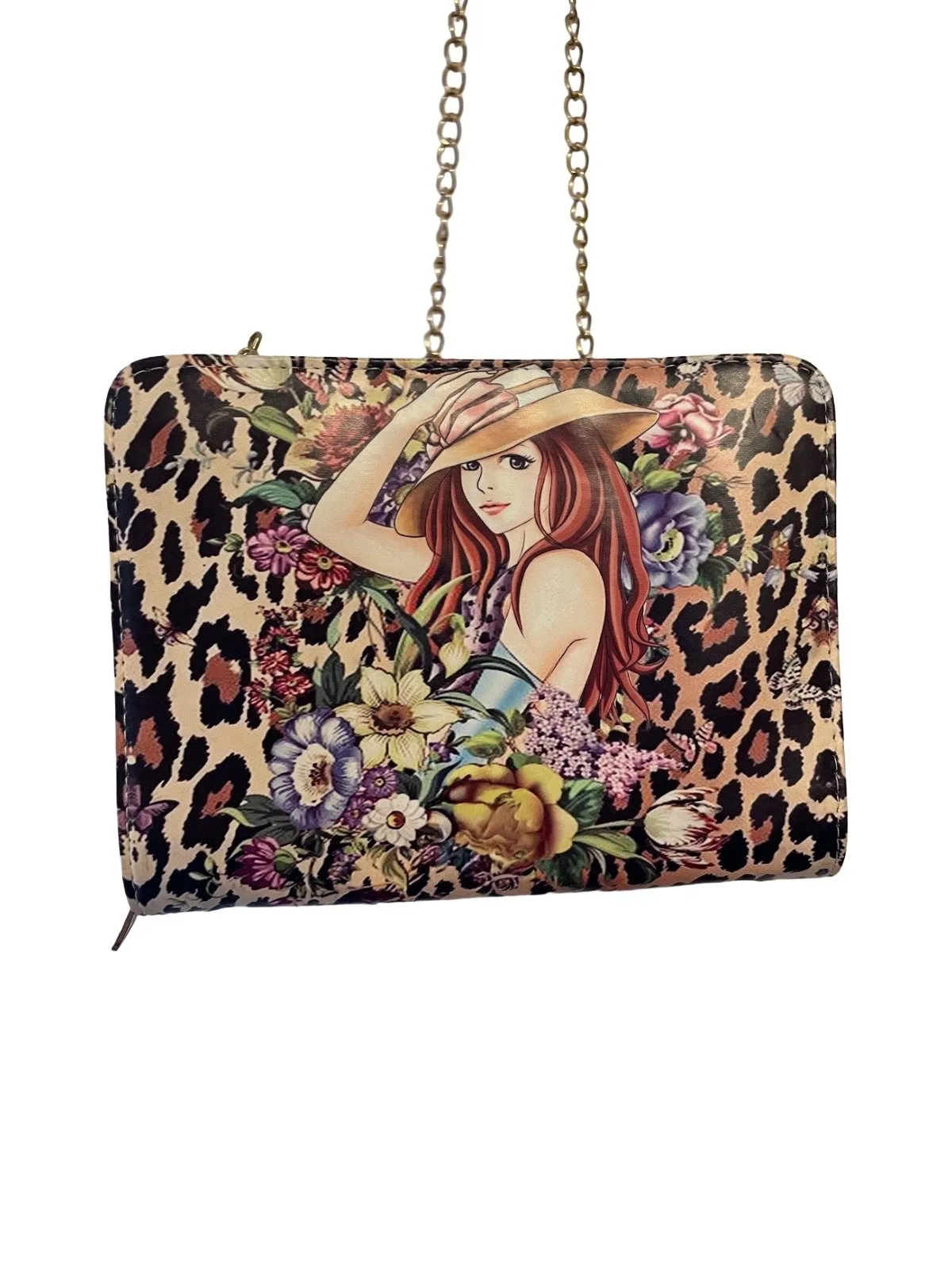 Geantă clutch | Multicolor, Animal print