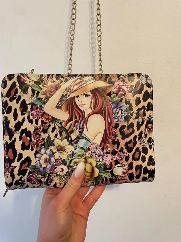 Geantă clutch | Multicolor, Animal print - Image 2