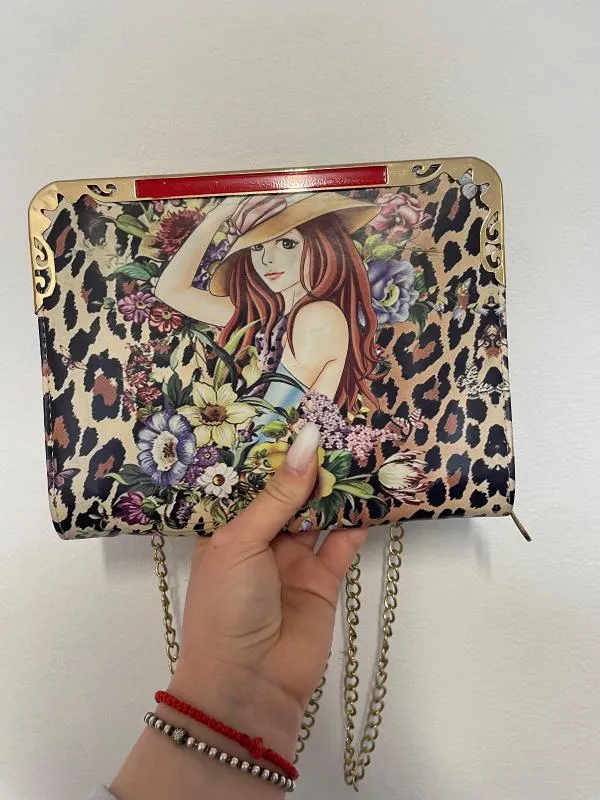 Geantă clutch | Multicolor, Animal print - Image 3