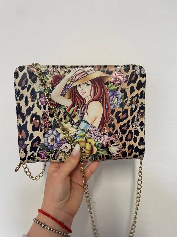 Geantă clutch | Multicolor, Animal print - Image 5