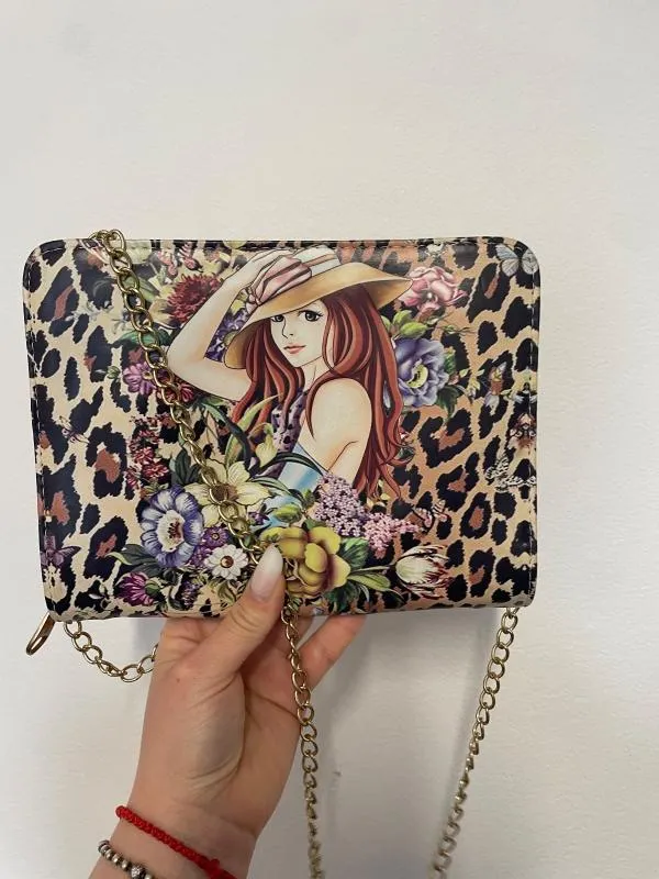 Geantă clutch | Multicolor, Animal print - Image 7