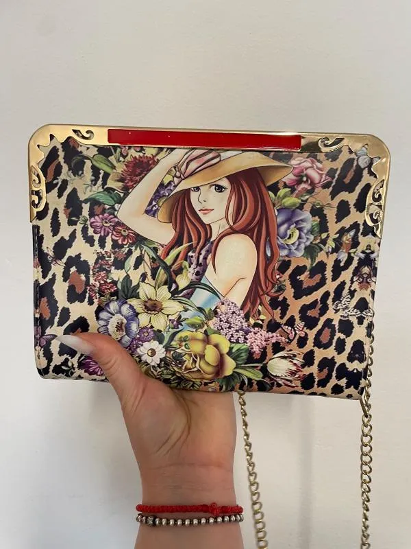Geantă clutch | Multicolor, Animal print - Image 8