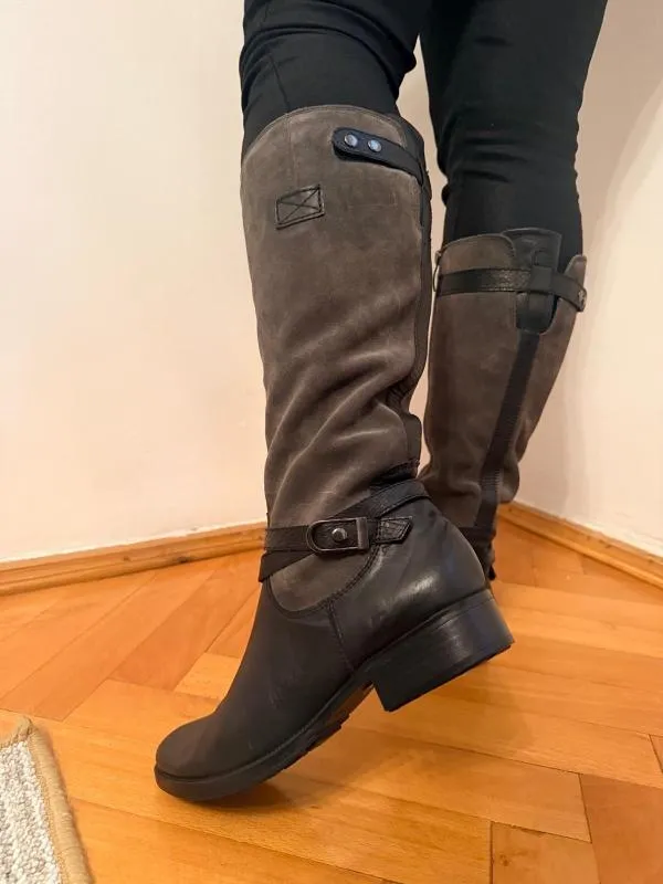 Cizme până la genunchi Tamaris EU 40 | Negru, Piele întoarsă  Suede - Image 4