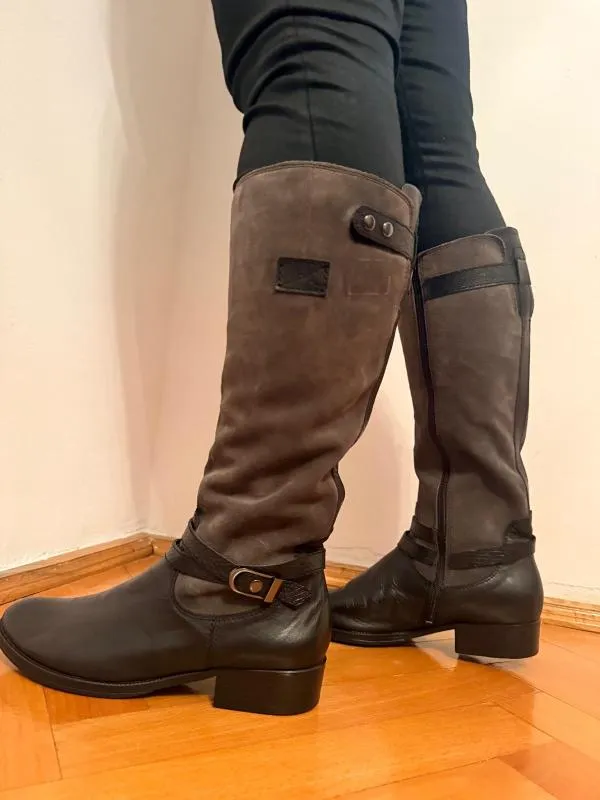 Cizme până la genunchi Tamaris EU 40 | Negru, Piele întoarsă  Suede - Image 6
