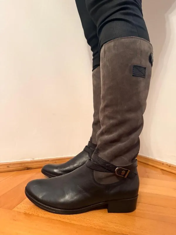 Cizme până la genunchi Tamaris EU 40 | Negru, Piele întoarsă  Suede - Image 7