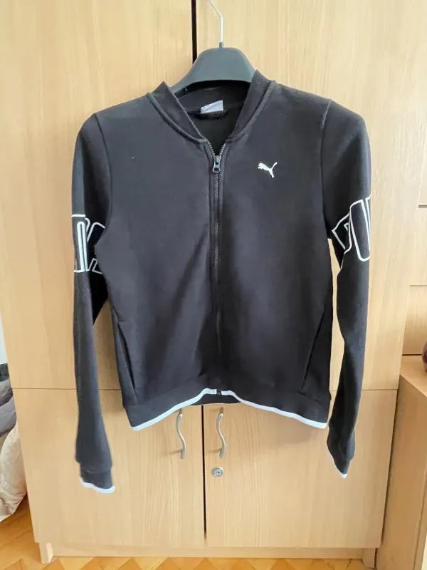 Bluză sport Puma S | Negru, Logo - Image 2