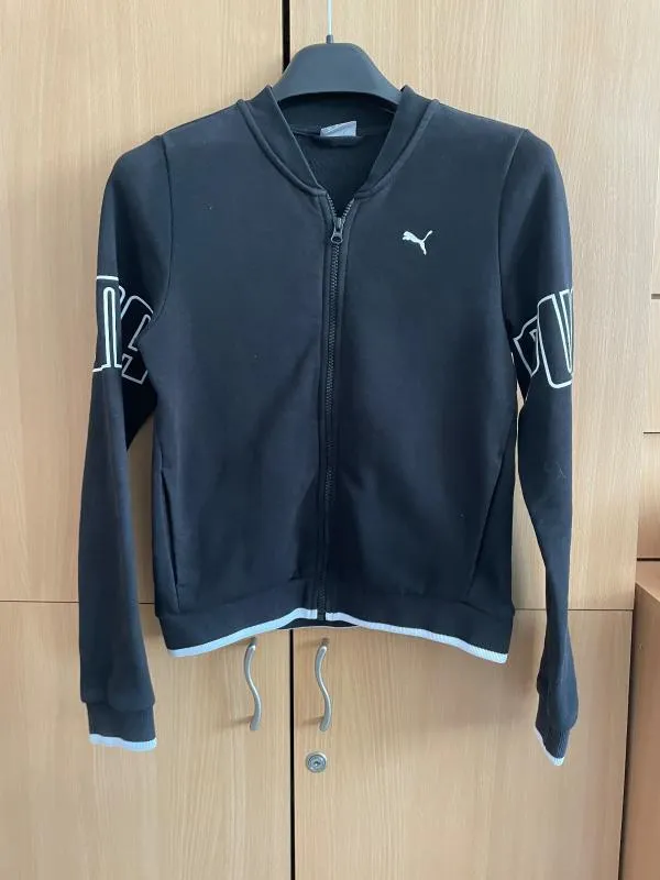 Bluză sport Puma S | Negru, Logo - Image 3