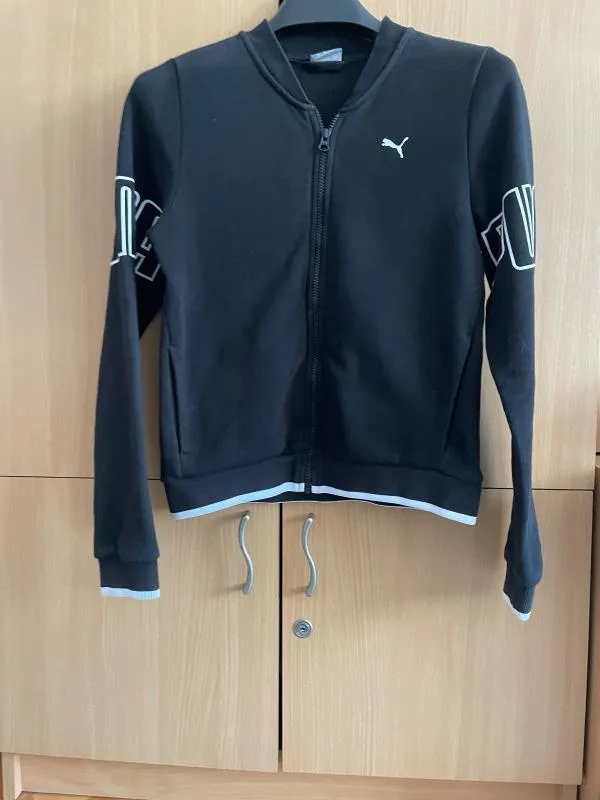 Bluză sport Puma S | Negru, Logo - Image 4