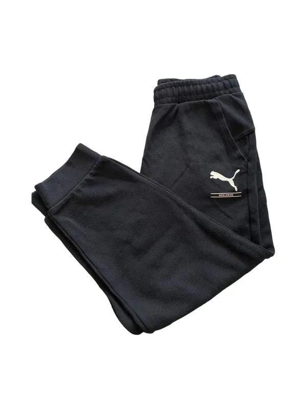 Pantaloni sport Puma XS | Negru, Logo, Bumbac