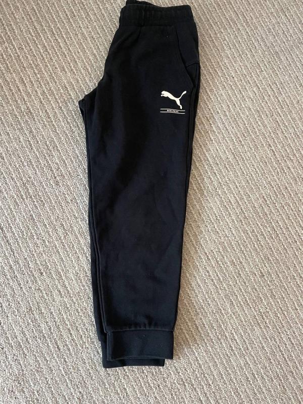 Pantaloni sport Puma XS | Negru, Logo, Bumbac - Image 3