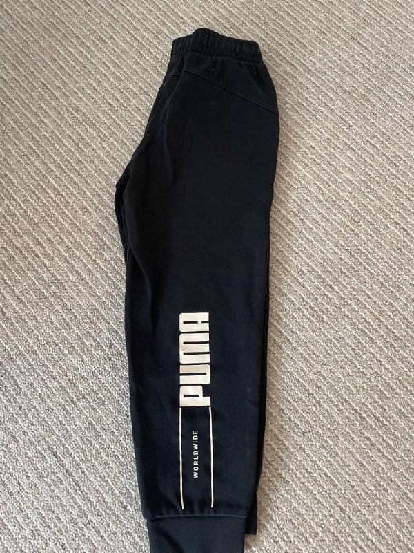Pantaloni sport Puma XS | Negru, Logo, Bumbac - Image 5
