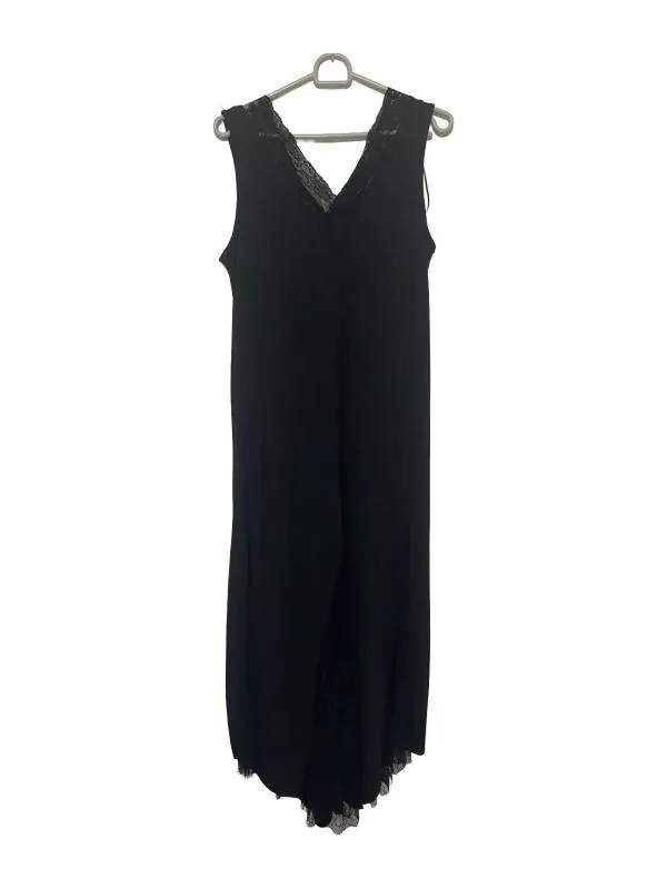 Rochie de seară Zara S | Negru, Maxi, Fără mâneci, Broderie