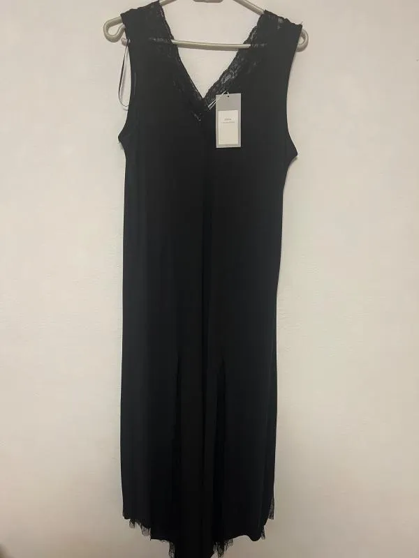 Rochie de seară Zara S | Negru, Maxi, Fără mâneci, Broderie - Image 6