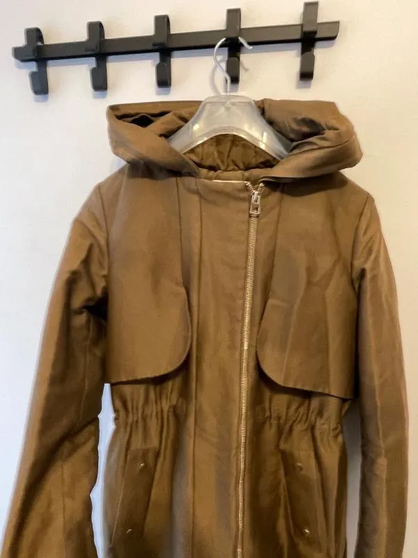 Geacă parka Mango S | Khaki, Cu glugă - Image 5