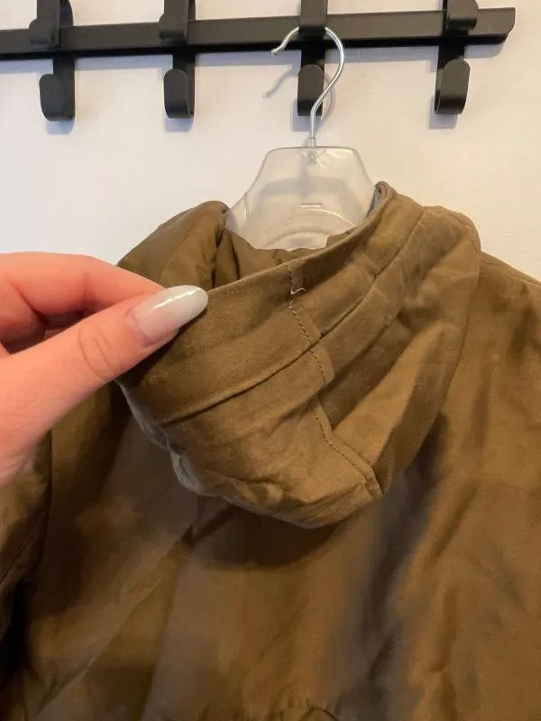 Geacă parka Mango S | Khaki, Cu glugă - Image 6
