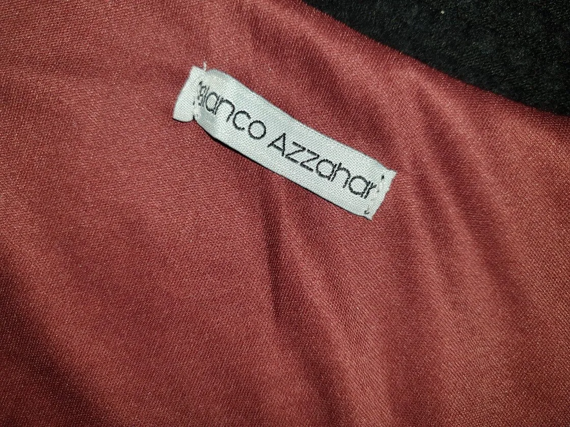 Rochie office Blanco Azzahar M | Burgundy, Midi, Mânecă lungă, Monocrom - Image 5