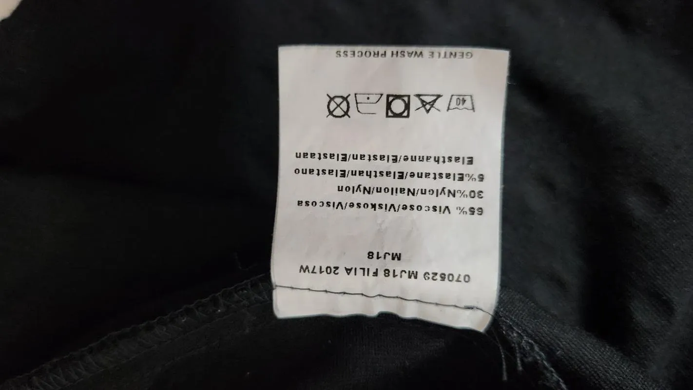 Rochie de seară Myrine S | Negru, Midi, Mânecă trei sferturi, Buline & Imprimeuri mici - Image 11