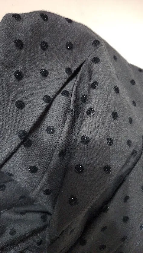 Rochie de seară Myrine S | Negru, Midi, Mânecă trei sferturi, Buline & Imprimeuri mici - Image 12