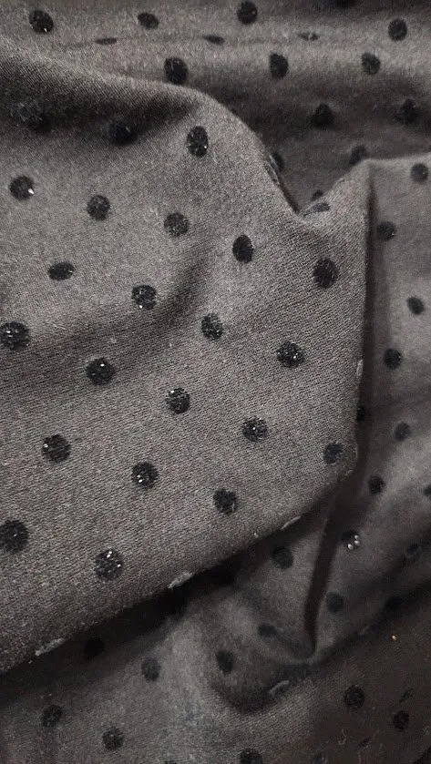 Rochie de seară Myrine S | Negru, Midi, Mânecă trei sferturi, Buline & Imprimeuri mici - Image 8