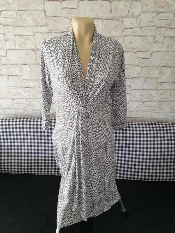 Rochie casual Olsen M | Gri, Midi, Mânecă trei sferturi - Image 2