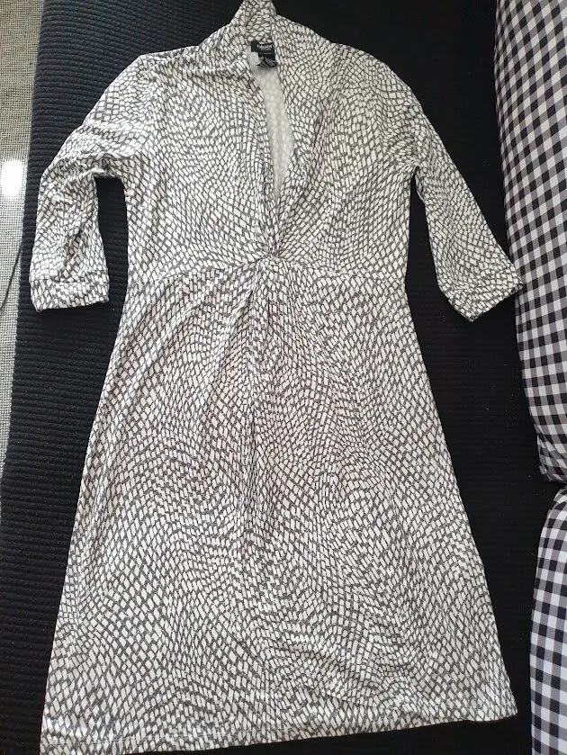 Rochie casual Olsen M | Gri, Midi, Mânecă trei sferturi - Image 5