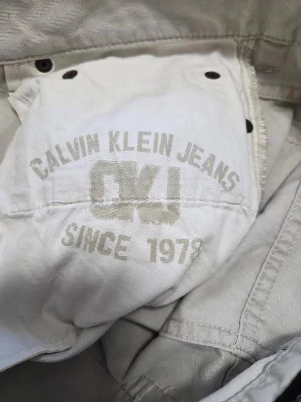 Blugi Calvin Klein M | Bej, Talie medie, Straight (Drepți) fit - Image 11