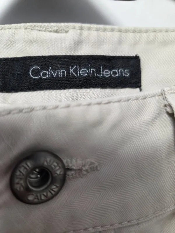 Blugi Calvin Klein M | Bej, Talie medie, Straight (Drepți) fit - Image 5