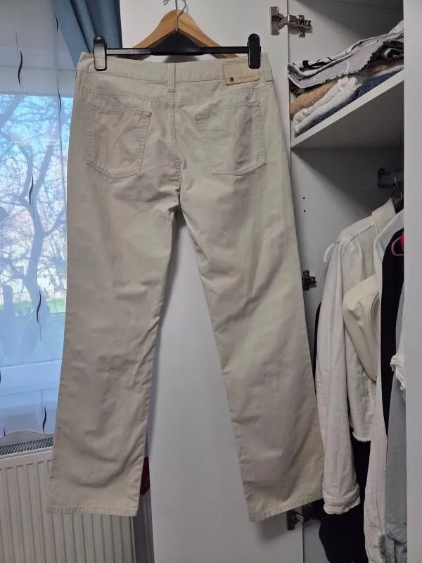 Blugi Calvin Klein M | Bej, Talie medie, Straight (Drepți) fit - Image 7