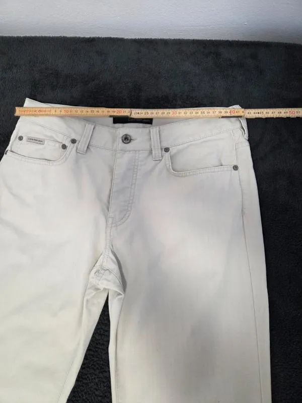Blugi Calvin Klein M | Bej, Talie medie, Straight (Drepți) fit - Image 8