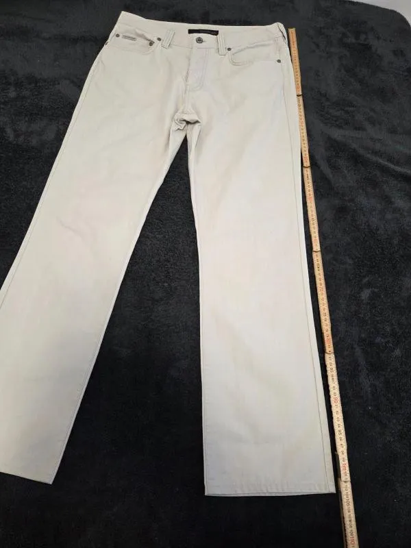 Blugi Calvin Klein M | Bej, Talie medie, Straight (Drepți) fit - Image 10