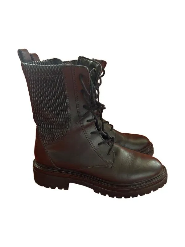 Cizme până la jumătatea gambei Geox EU 38 | Negru, Piele naturală