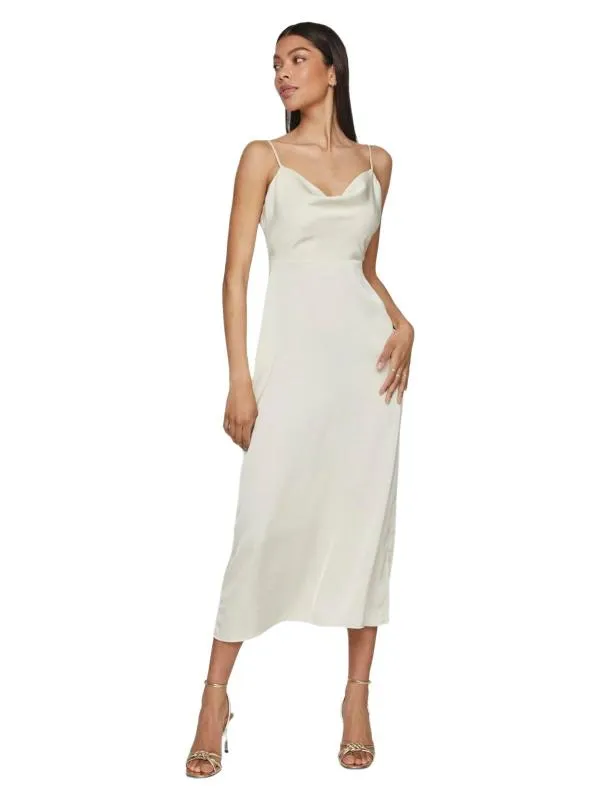 Rochie de vară VILA EU 44 | Crem, Maxi, Bretele subțiri
