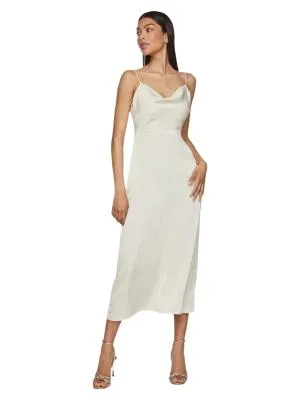Rochie de vară VILA EU 44 | Crem, Maxi, Bretele subțiri