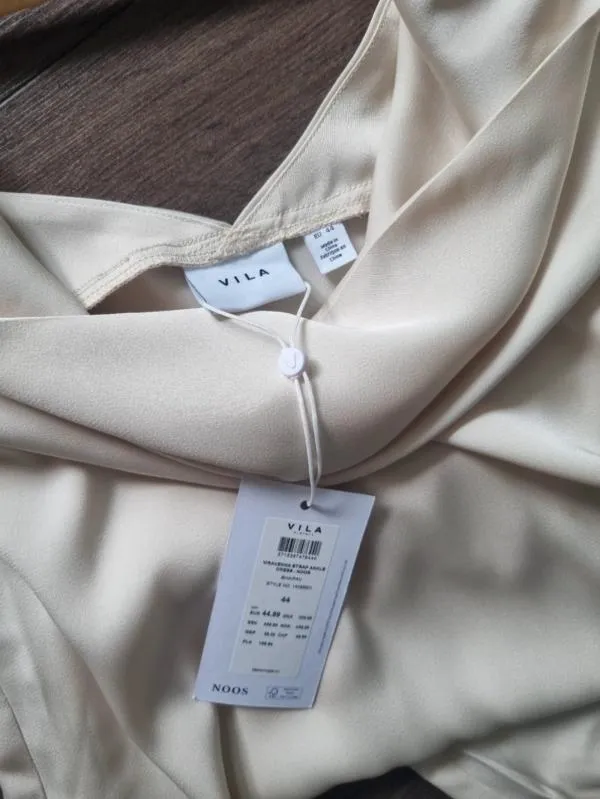 Rochie de vară VILA EU 44 | Crem, Maxi, Bretele subțiri - Image 7