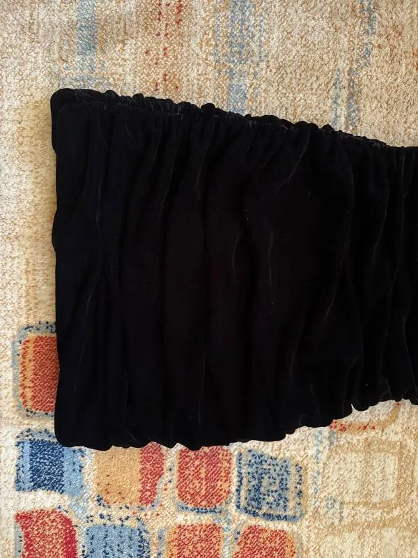 Rochie de seară Zara XS | Negru, Mini, Bretele după gât, Drapat - Image 9