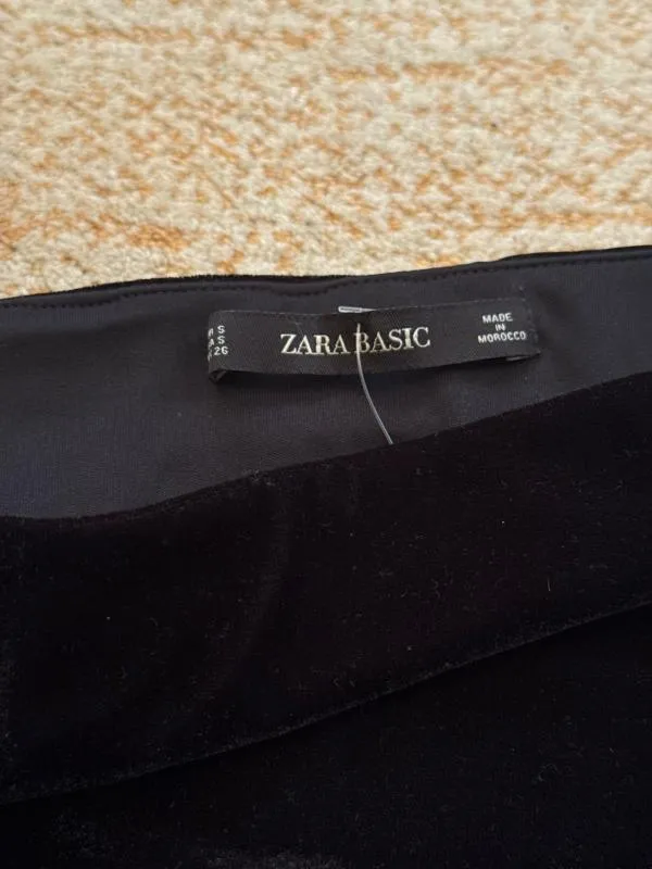 Fustă asimetrică Zara S | Negru, Mini, Asimetrică fit, Abstract & Color Block, Paiete - Image 6