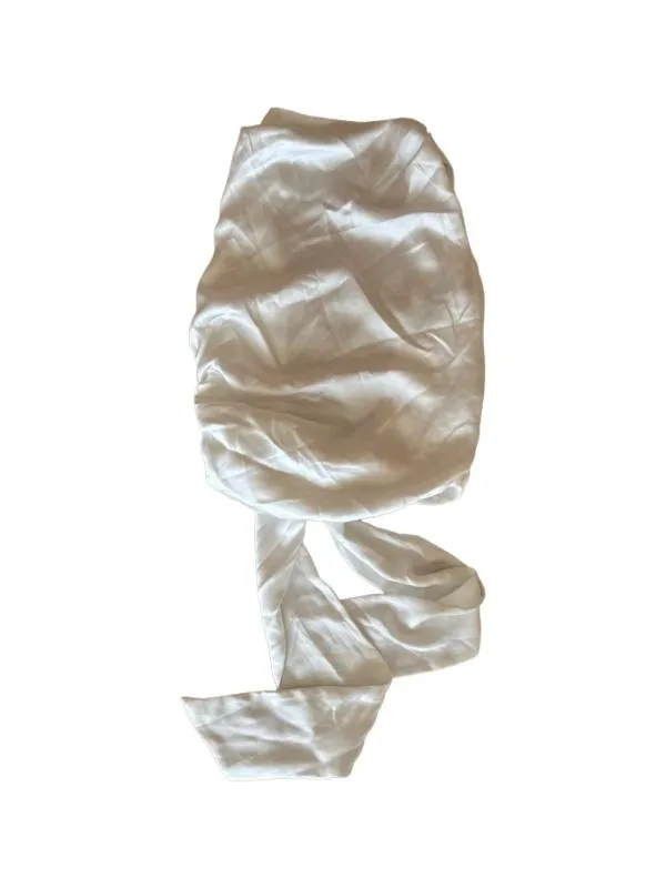 Top cropped Zara S | Alb, Cropped (Scurt), Fără mâneci, Satinat