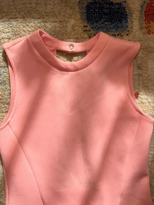 Rochie de vară Zara S | Roz, Mini, Fără mâneci, Cu decupaje - Image 10